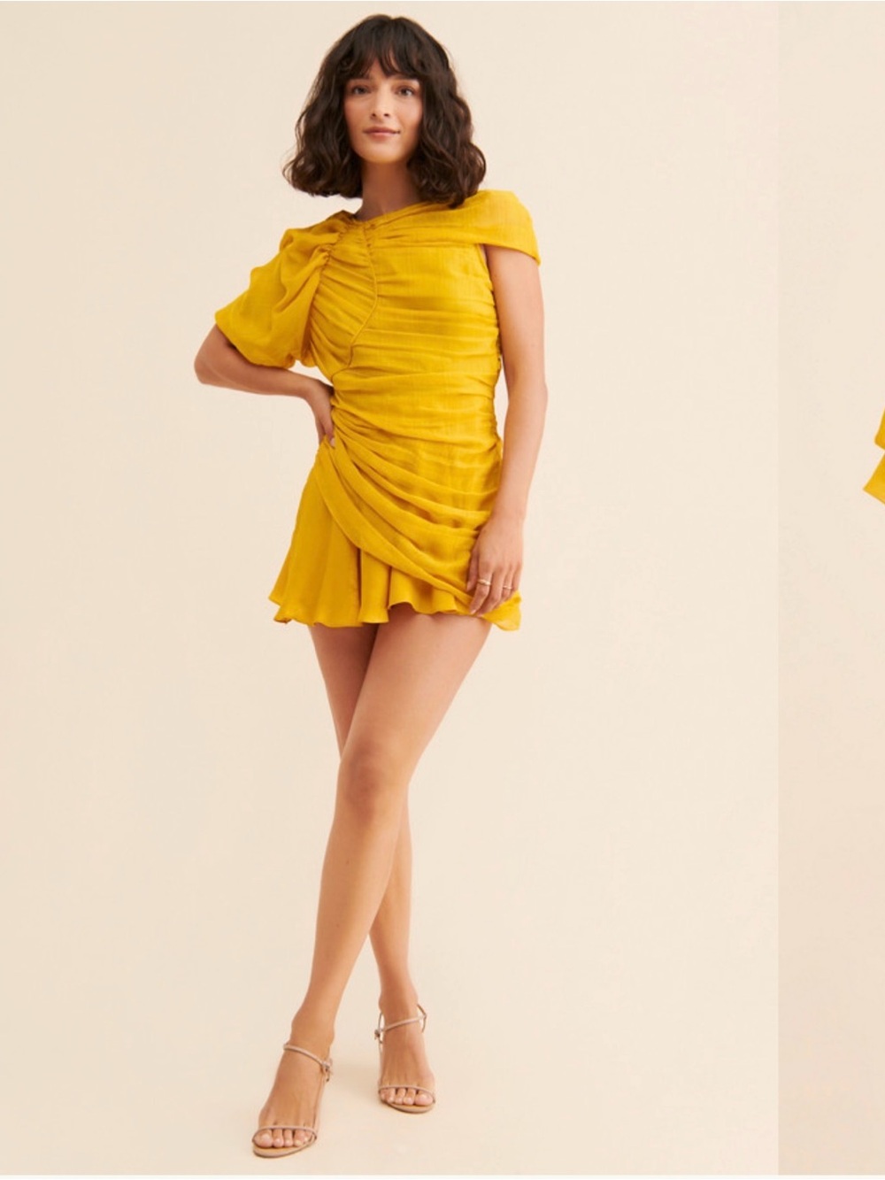 Anthropologie bhanuni by jyoti gold mini dress